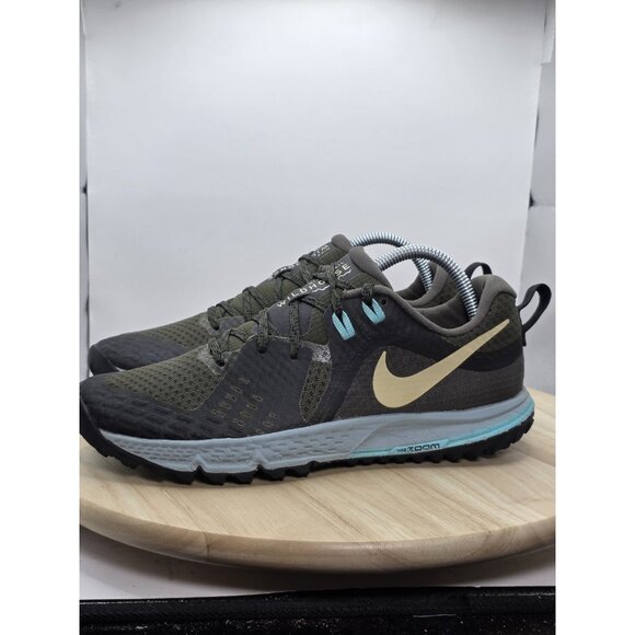 NIKE AIR ZOOM WILDHORSE Womens Running Shoes Sneekers 9.5 Army Green AQ2222-200 - Picture 1 of 8